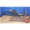 Image 3 : Black Painted Children's Cutter Sleigh (21"H x 14"W x 49"L)