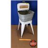 Image 2 : Midwest Service Station Island Chamois Wringer Washer (35"H x 19"W x 13"D) (w = with handle)