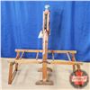 Image 2 : Wooden Wash Stand with Built in Wringer "The American Wringer Co / Horse Shoe Brand" (49"H)