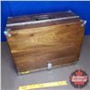 Image 1 : Pistol Range Wooden Carry Box (Holds 4 Guns) (14"H x 18"W x 9"D)