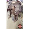 Image 2 : Metal Art Piece - Rustic Saddle (42"H)