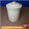 Image 2 : 1 Gallon Crock with Lid - Medalta Potteries Ltd. Medicine Hat (10-1/2"H x 8" Dia)