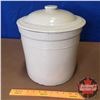 Image 2 : 3 Gallon Crock with Lid - Medalta (12-1/2"H x 11" Dia)