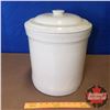 Image 2 : 4 Gallon Crock with Lid - Medalta (15-1/2"H x 12" Dia)