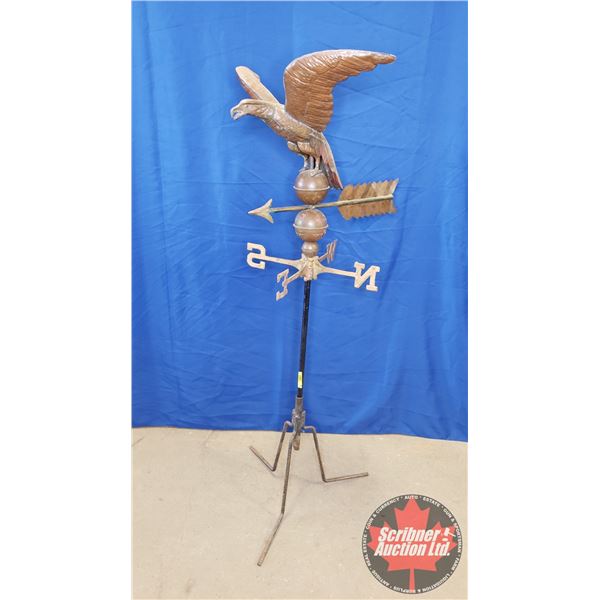 Eagle Copper Weathervane on Stand (60"H)