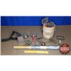 Image 1 : Tray Lot: Horse & Stock Items (Curry Combs, Bells, Stock Driver, etc)