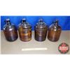 Image 1 : Brown Glass Jugs (4) One Gallon