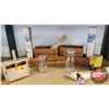 Image 1 : Large Dairy Collection : Milk Bottles, Cheese Boxes, Butter Press, Pogs, Butter Block Wrap, etc
