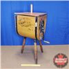 Image 1 : The Improved Union Churn No. 1 - Wooden - 3 Legs (37"H x 19"W x 13-1/2"D) (h = with Pole) (w = with 