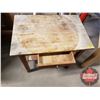 Image 2 : Wooden Writing Desk / Table - One Drawer (28"H x 30"W x 19-3/4"D)