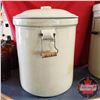 Image 2 : 10 Gallon Crock with Lid - Medalta (20-1/2"H x 16" Dia)