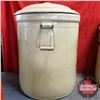 Image 3 : 20 Gallon Crock with Lid - Medalta (26"H x 19" Dia)