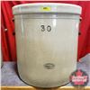 Image 1 : 30 Gallon Crock - Medalta (23"H x 22" Dia)