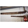 Image 1 : Cross Cut Saws (2) : 57"L & 30"L