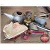 Image 1 : Box Lot: Cyclone Seed Sower, Chicken Waterer, Watering Can, Sprayers, etc