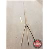 Image 1 : Primitive Wooden Pitch Fork (84"H)