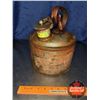 Image 1 : Agate Metal Products Fuel/Kerosene Can (10-1/2"H x 8-1/2" Dia)
