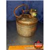 Image 2 : Agate Metal Products Fuel/Kerosene Can (10-1/2"H x 8-1/2" Dia)