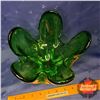 Image 2 : Murano Style Décor Bowl (Green) (7-1/2"H)