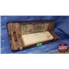 Image 2 : Large Knife & Sharpening Stone in Wood Box (18"L)