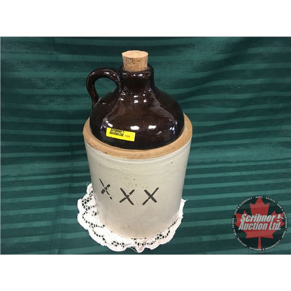 Shoulder Crock Jug XXX (13"H)