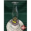 Image 1 : Bullseye Finger Lamp (11-1/2"H with Chimney) Amethyst "Queen Anne"