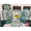 Image 1 : Mason Jars (3) Blue