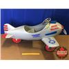Image 1 : Pedal Airplane "Mead Machine" : Airflow Orange Calif. Collectibles (24"H x 45"L x 36"W)