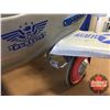 Image 2 : Pedal Airplane "Mead Machine" : Airflow Orange Calif. Collectibles (24"H x 45"L x 36"W)