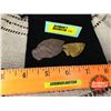 Image 1 : Arrowheads (2) w/Velvet Bag