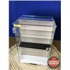 Image 1 : Revolving 2 Drawer Counter Top Display Case - Lockable (17"H x 11-3/4"W x 9"D)