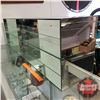 Image 1 : Counter Top Mirror & Glass Display Shelving (14-1/2"H x 48-1/4"W x 10-1/4"D)