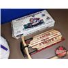 Image 2 : Kids Grouping: High Chair (Carousel Horse Pattern) & Flexible Flyer Miniature Sled & Plush Polar Bea