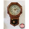Image 1 : Arthur Peguegnat Hanging Calendar Wall Clock (Working) (26'H x 16-1/2"W x 5"D)