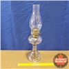 Image 1 : Pedestal Base Coal Oil Lamp (Correct Burner) (18-1/2"H)