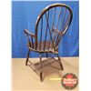 Image 3 : Windsor Chair - Wooden Spindle Back w/Extra Spindle Braces (38"H)