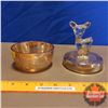 Image 2 : Peach Lustre Deer Trinket Box (6"H)
