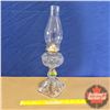 Image 1 : Pedestal Base Coal Oil Lamp (Clear Glass) (16-3/4"H)