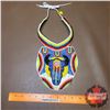 Native Children's Beaded Chest Plate (Long Horn Skull Design)