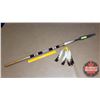 Image 1 : Spear - Bead Handle w/Feathers (43-1/2"L)