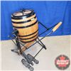 Image 1 : Wortman & Ward London, Ont Barrel Butter Churn (Patented 1889) (35"H x 24"W x 38"D)