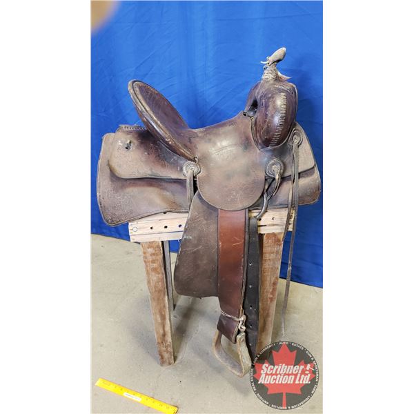 High Back Stock Saddle (c. 1910-1920)