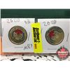 Image 1 : Canada Toonies (2) : 2020 Color