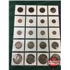 Image 2 : Canada Coins - Sheet of 20 : One Cent 1896, 1905, 1913, 1918, 1929, 1939, 1967, 1920 Five Cent 1941,