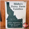 Image 2 : Double Sided Tin Sign "Idaho's Dairy Farm Families" (24"H x 18"W)