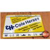 Image 1 : Single Sided Alum Sign : "Cole Hersee Quality Electrical Products" (Embossed) (15" x 24")