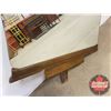 Image 8 : Waterfall Front Vanity (Mirror is Cracked):  62"H x 39"W x 16"D Comes With Extra Mirror (36"H x 28"W