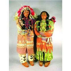 Two Skookum Store Display Dolls