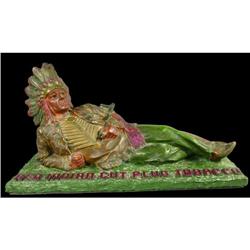 Red Indian Tobacco Chalk Advertising Figure