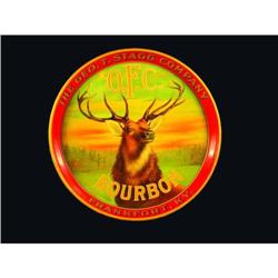 O.F.C, Bourbon Tin Serving Tray